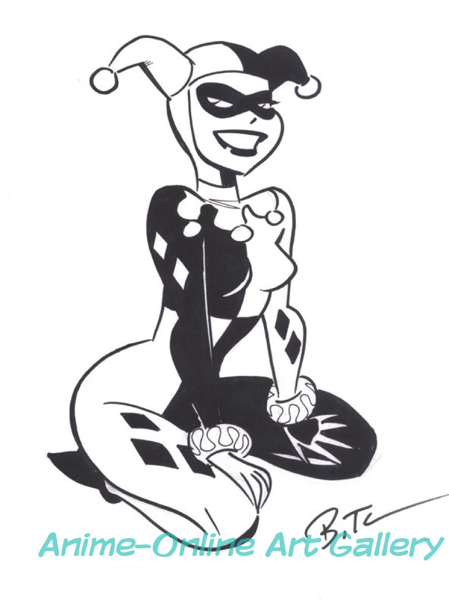 888x1200 Harley Quinn Anime Online