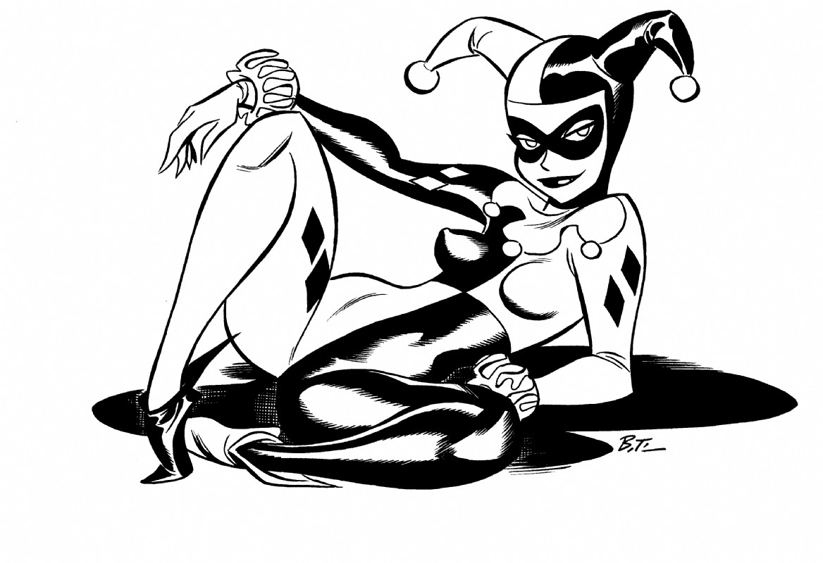 1168x800 Harley Quinn Art Black And White Harley Quinn Injustice By