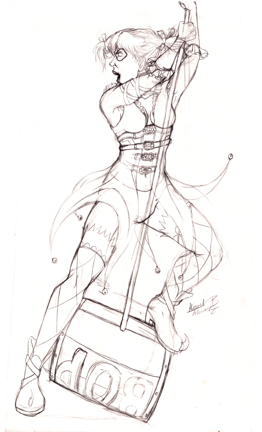 911x1500 Collection Of Harley Quinn Drawing Injustice High Quality