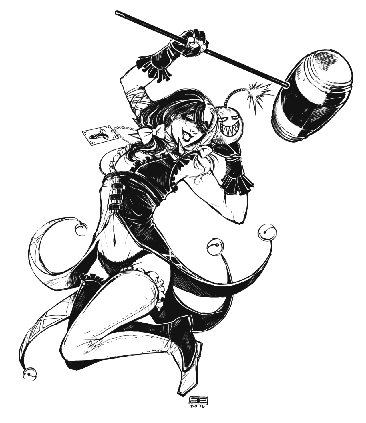 1280x1478 Alessandra Duruy Harley Quinn (Injustice Costume)