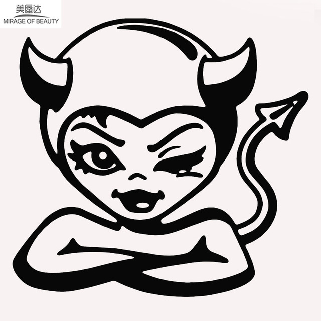 640x640 Odd Shape Masked Clown Naughty Smile Harley Quinn Face Car Sticke