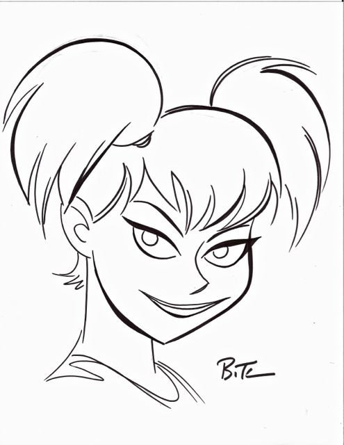 495x640 Harley Quinn , In Chet Wong's Bruce Timm Comic Art Gallery Room