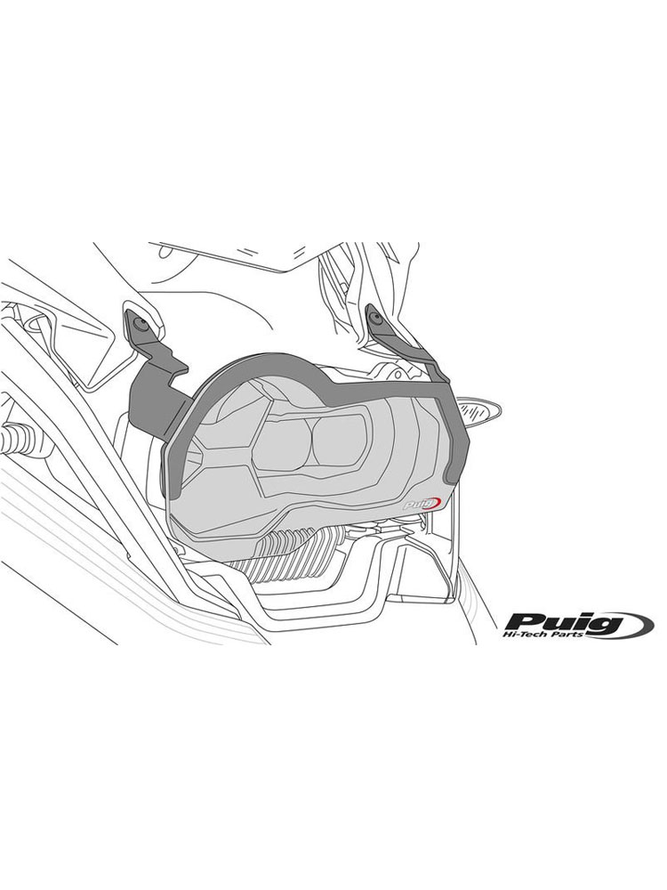 750x1000 Headlight Protector Puig For Yamaha Xt 1200 Z Super Tenere Moto