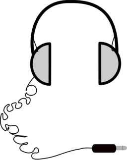256x323 Headphones Simple Clipart I2clipart
