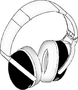 262x301 Headphones Circumaural Bw