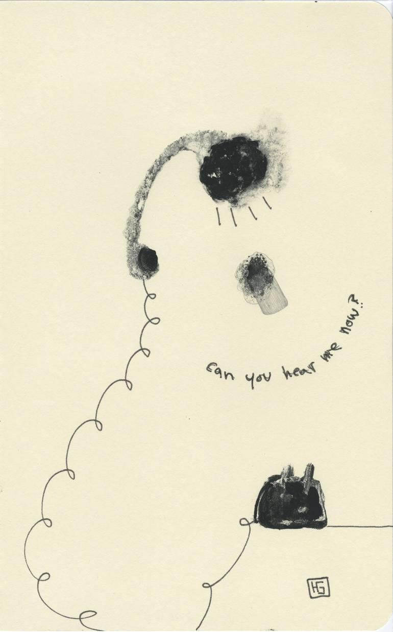 770x1237 Saatchi Art Can You Hear Me Now, Book 3