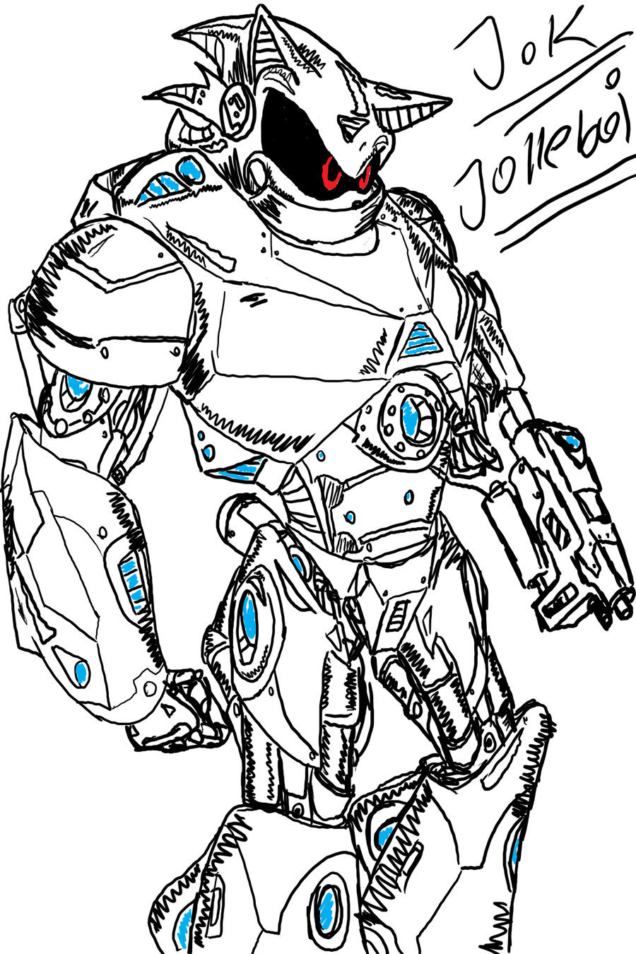 900x1350 Heavy Metal Sonic Quick Draw By Jolleboi