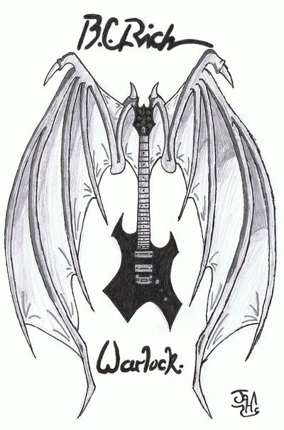 400x605 Winged B.c.rich Warlock By Heavy Metal Ink