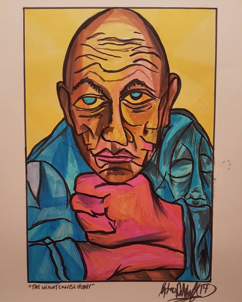 770x963 Saatchi Art Heavy The Weight Can Be Drawing By Stace Dewolf