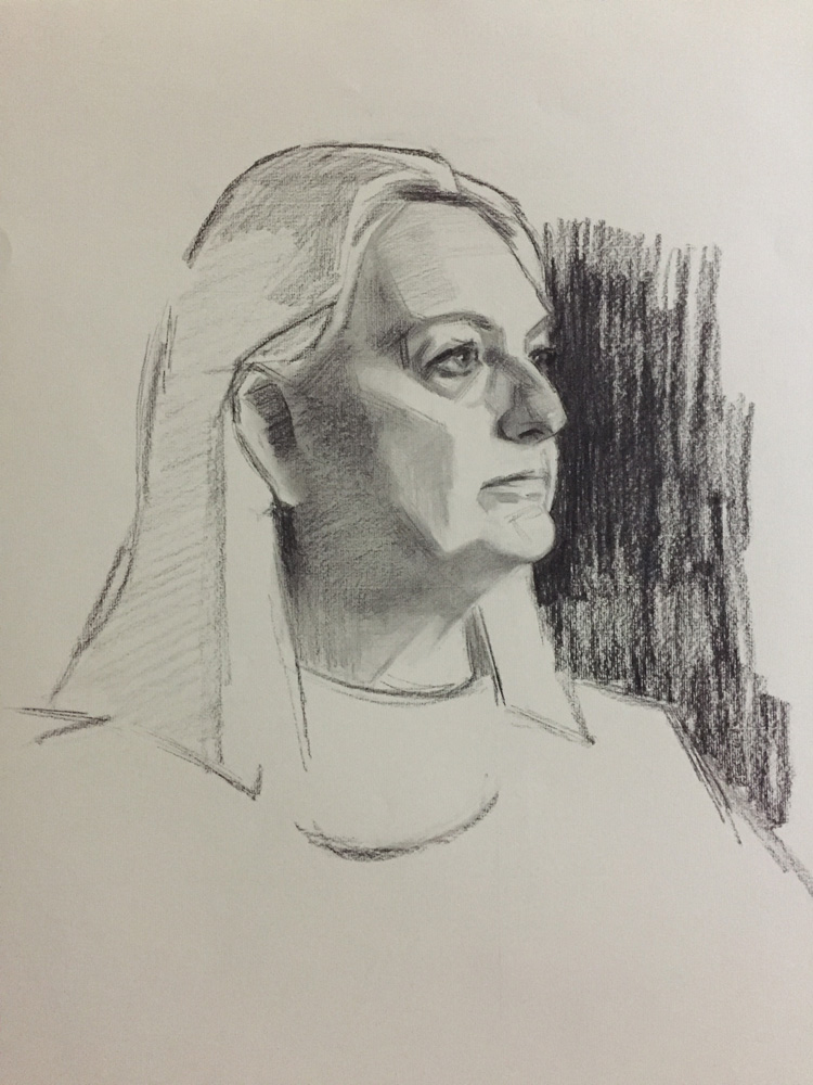 750x1000 Charcoal Portrait