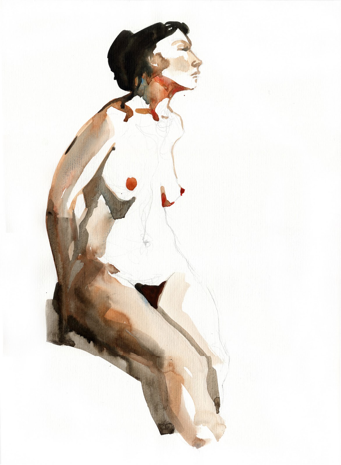 1172x1600 Figure Watercolor Sketches