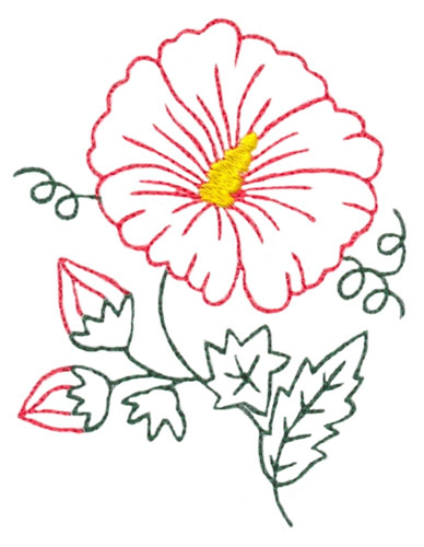 388x500 Photos Outline Of Hibiscus Flower,