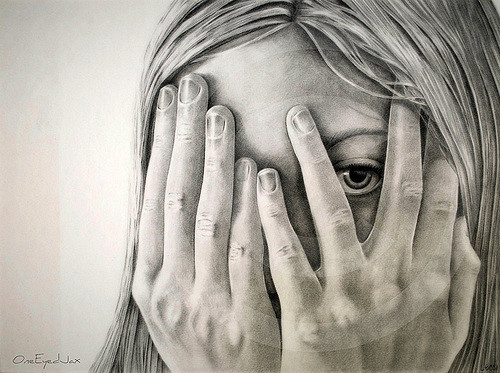 500x373 No Place To Hide 16 X 20 Graphite Pencil Drawing