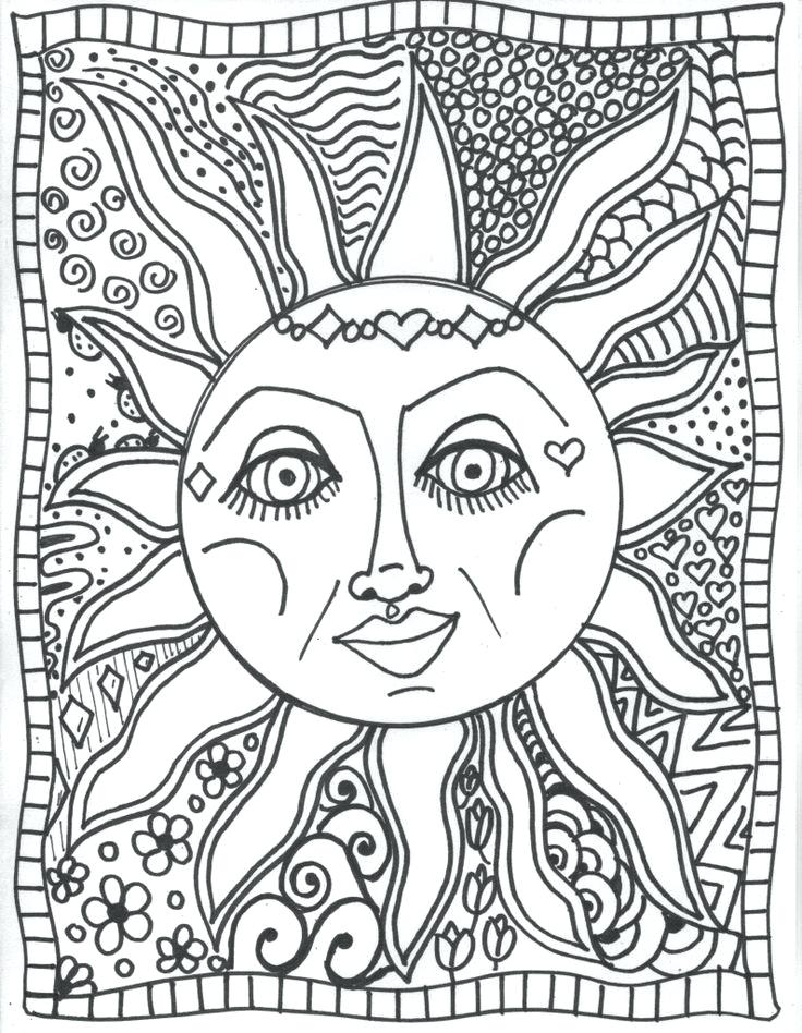 736x948 Hippie Coloring Pages Sun Coloring Pages Adults Bing Images Free