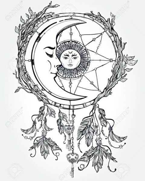480x600 Sun And Moon Dream Catcher On We Heart It