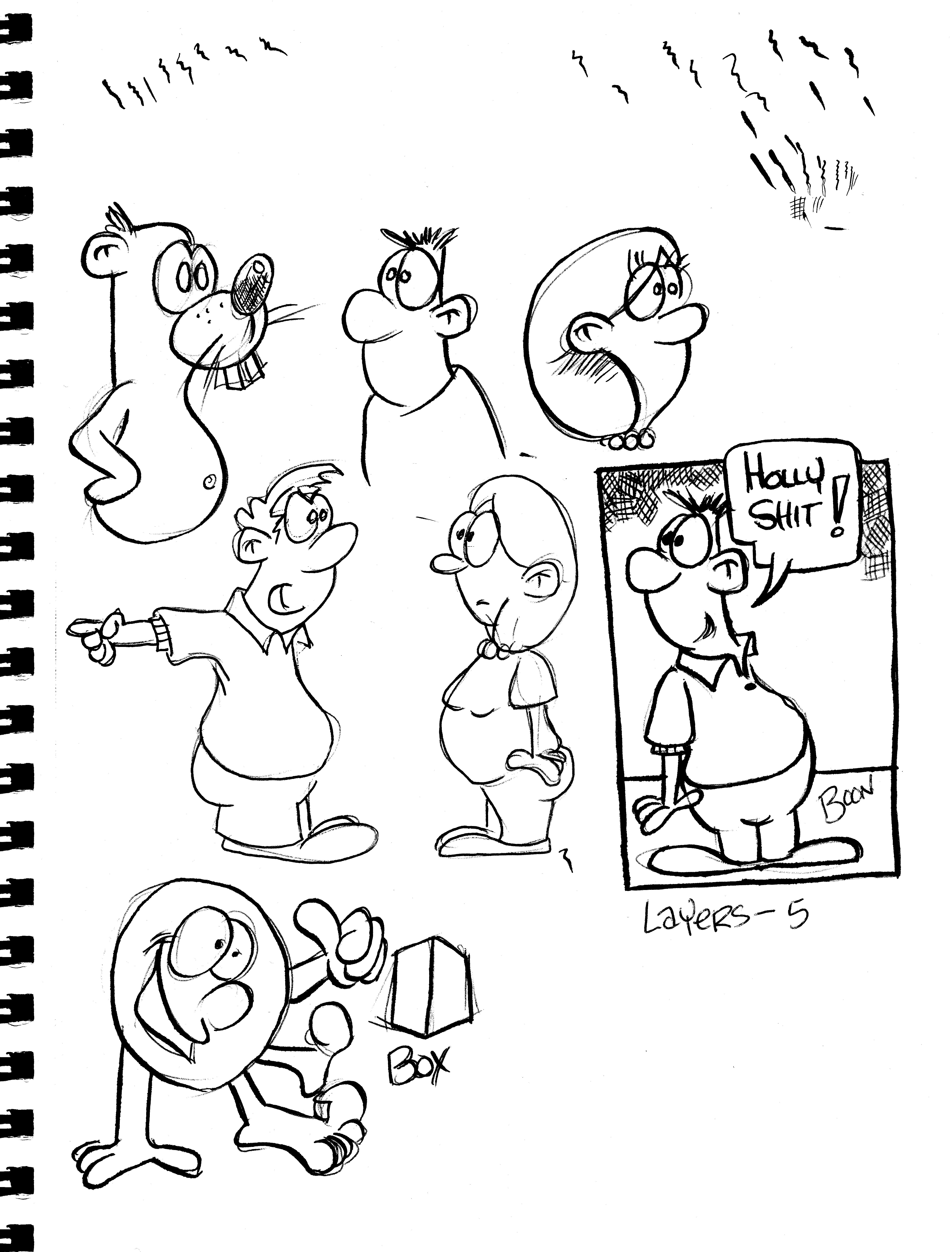 4956x6516 Couple Arguing, Holly Shit, Doodles, Random Wandering Thoughts