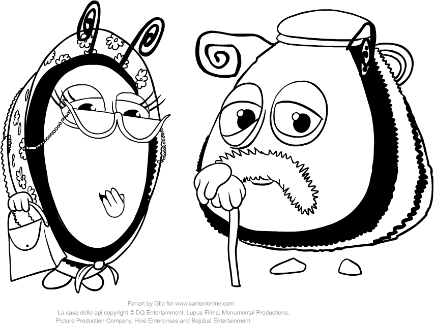 853x642 Drawing The Buzzbee's Grandparents Of The Hive Coloring Page