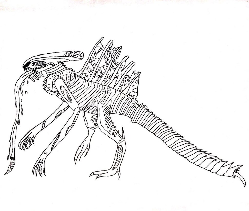 971x823 Hive Worker Xenomorph By Nevert013