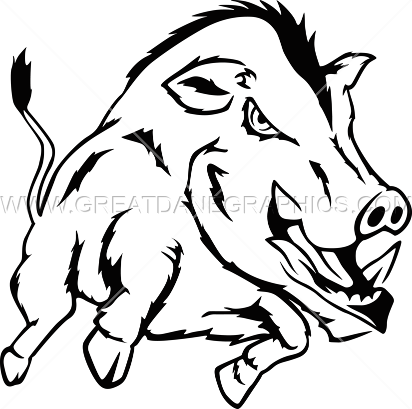 825x818 Drawn Boar Hog