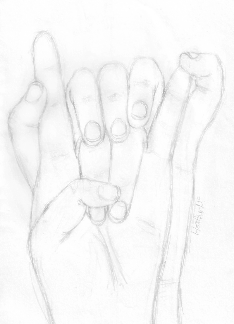800x1108 Holding Hands Sketch By Mistress102