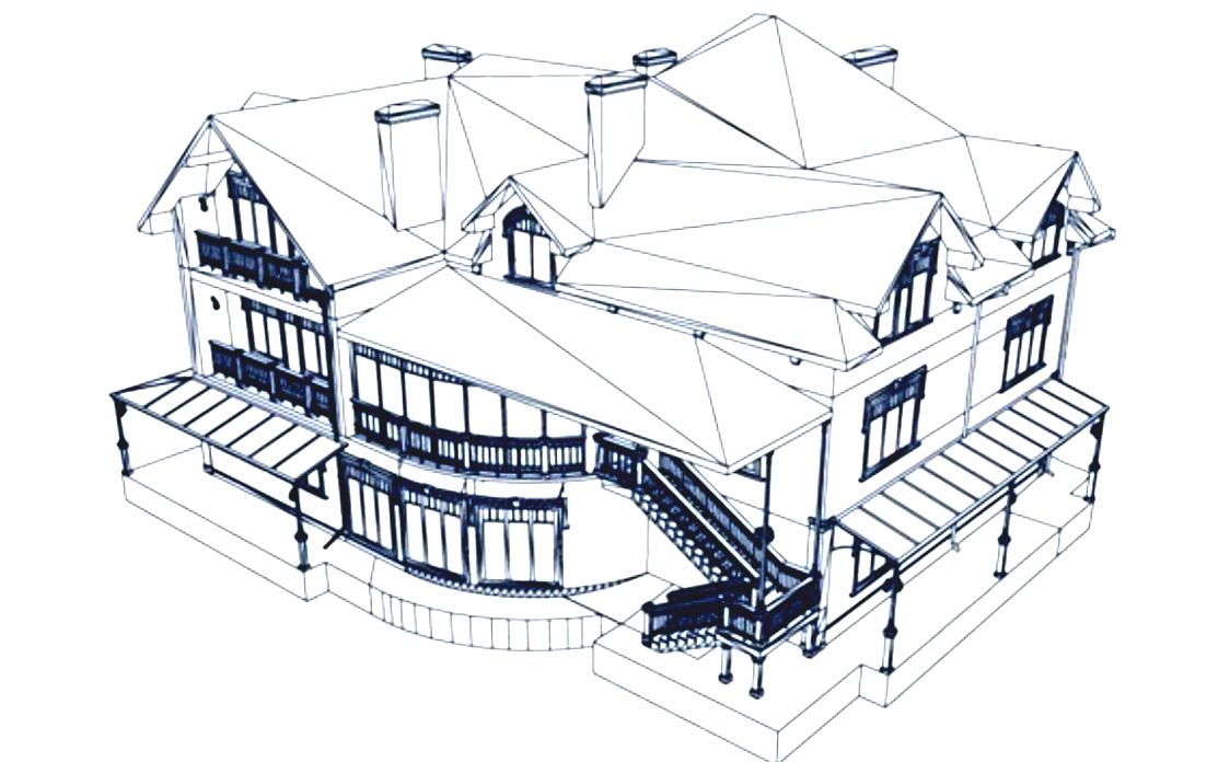 1124x696 Excellent How To Draw A 3d House Architecture House Sketch Best 25