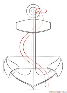 236x326 How To Draw An Anchor Random Drawings, Tutorials