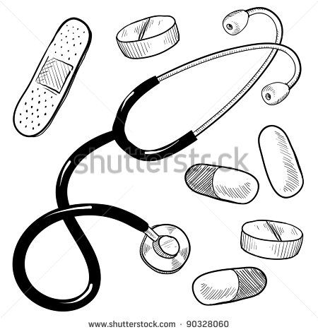 450x470 Doctor Stethoscope Drawing Bible Journal Doctors