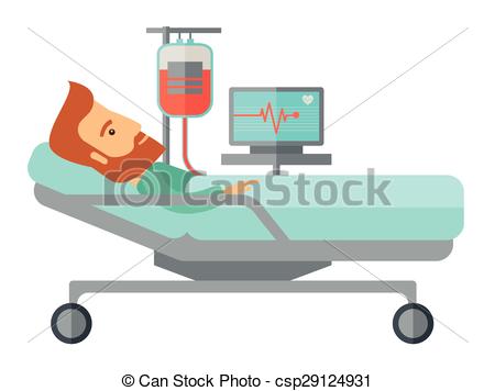 450x356 Collection Of Patient In Bed Drawing High Quality, Free