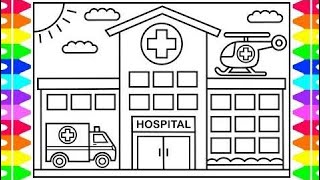 320x180 How To Draw A Hospital Easy