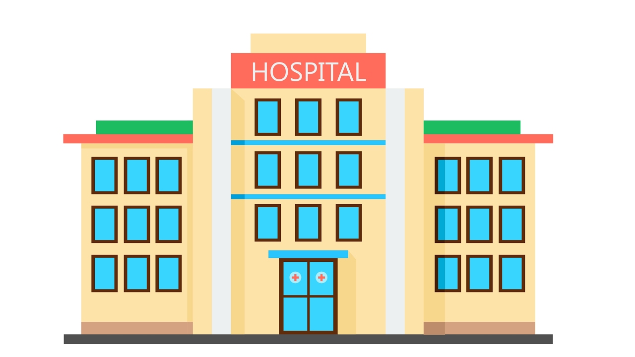 1280x720 How To Draw Building Flat Design Hospital