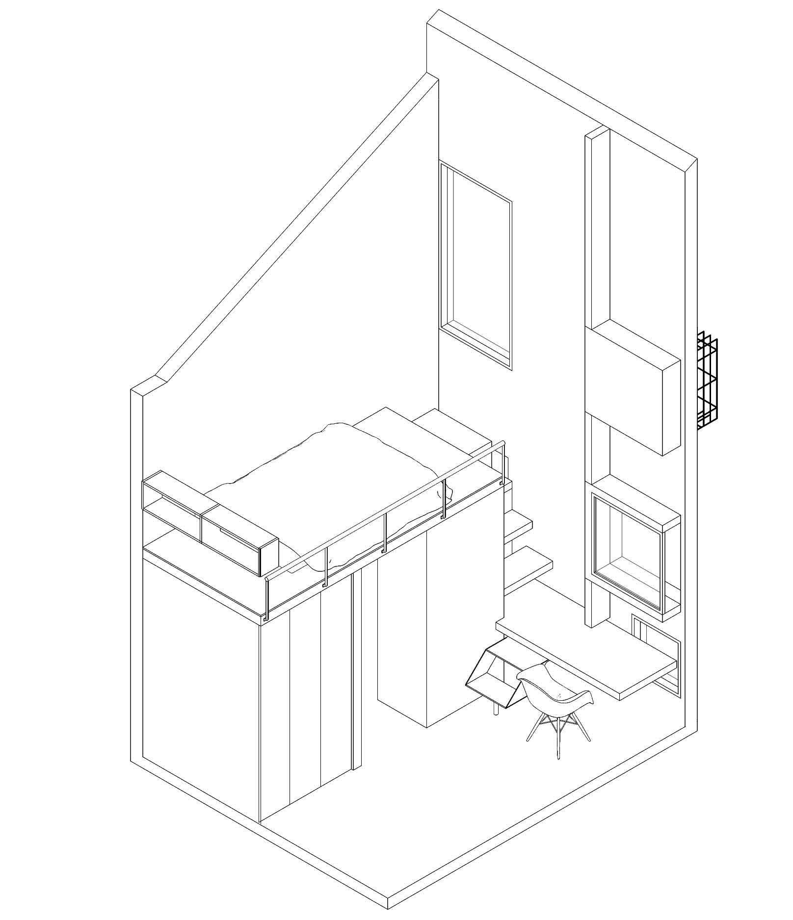 1616x1876 L45 Student Hostel + Library, Image Tetawowe Atelier