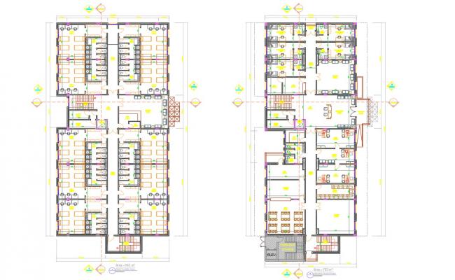 650x400 Children Hostel Architecture Drawings And Detail Autocad Files