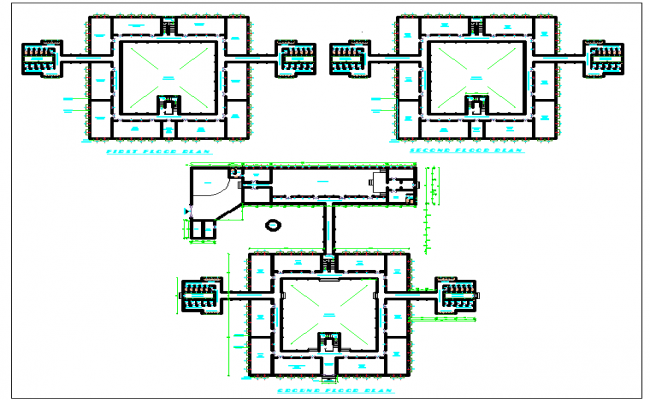 650x400 Hostel Building Plan