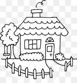 260x280 Drawing Line Art House Sketch