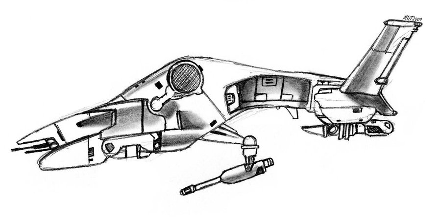 900x454 Terminator Hk Hover Craft By Mdtartist83