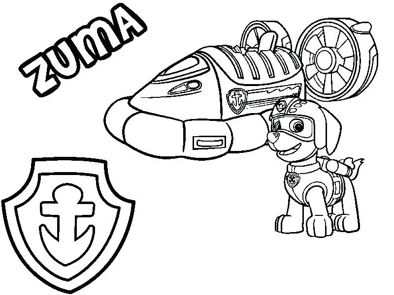 800x600 Coloring Coloring Page Paw Patrol His Hovercraft And Badge 8