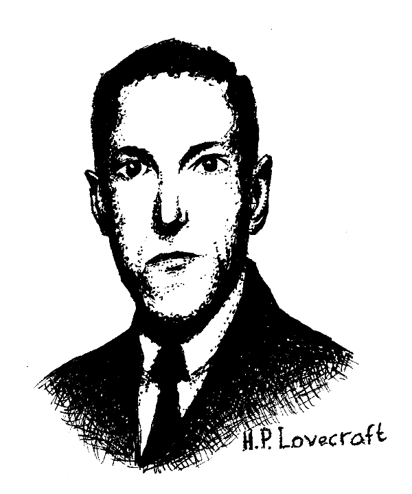 600x719 H.p. Lovecraft By Sunzenauer
