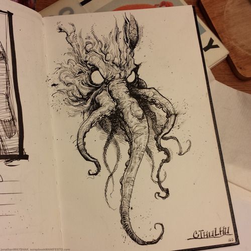 Hp Lovecraft Drawing at GetDrawings | Free download