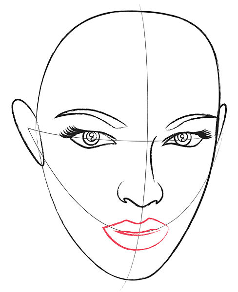 488x600 Pencil Sketches And Drawings How To Draw A Human Head