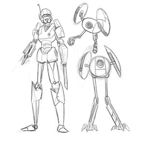 500x500 Some Robot Drawings. Pulling Some Portal And Star