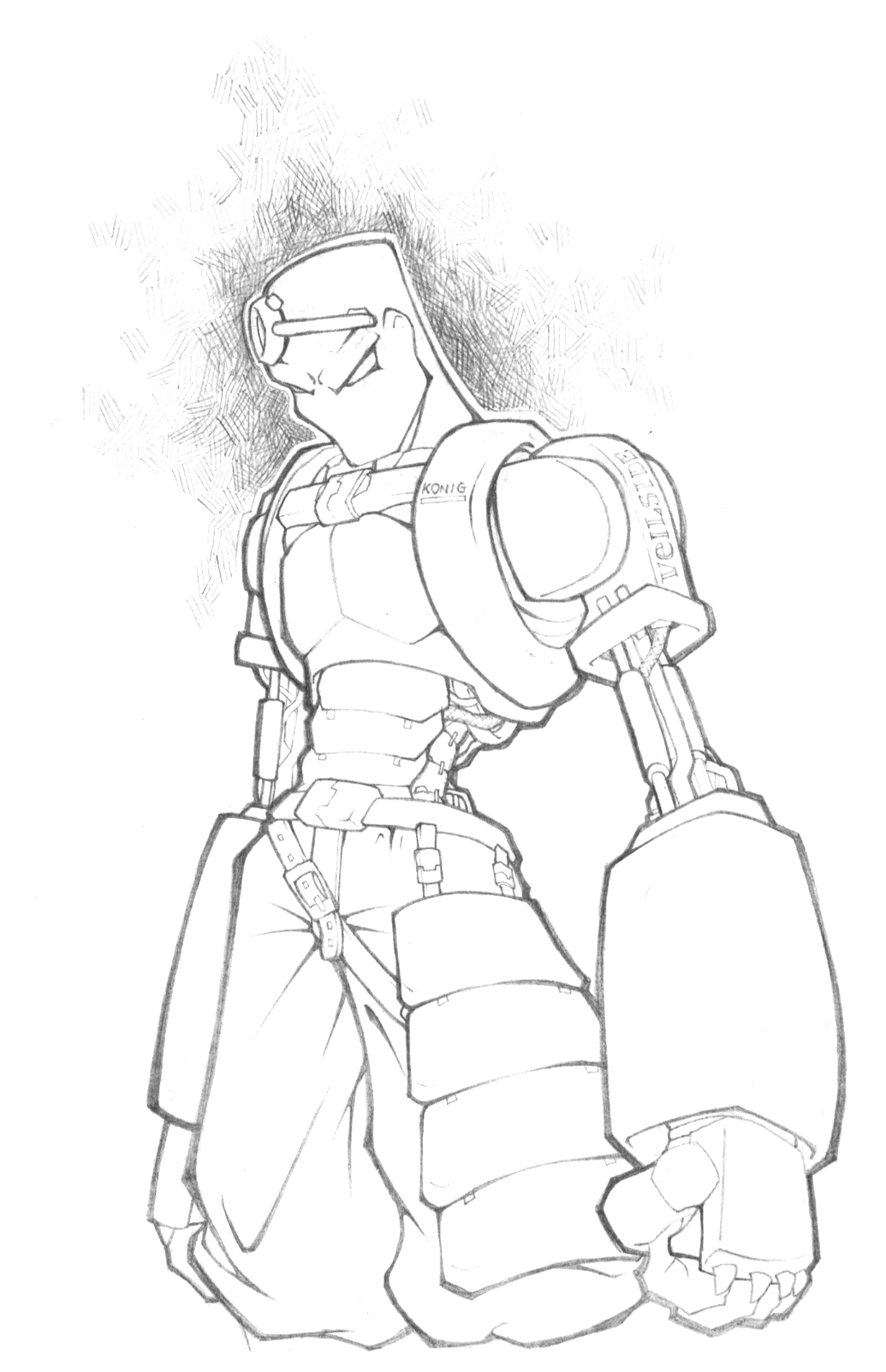 1035x1603 Racer Robot Energy Guy Sketch By Firefromheaven