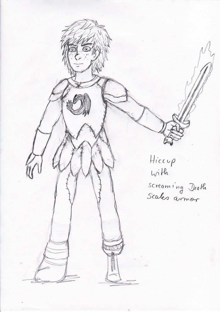 750x1065 Httyd Hiccup In Screaming Death Scale Armor By Princessvegata