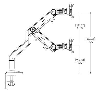 400x387 Humanscale M8 Monitor Arm