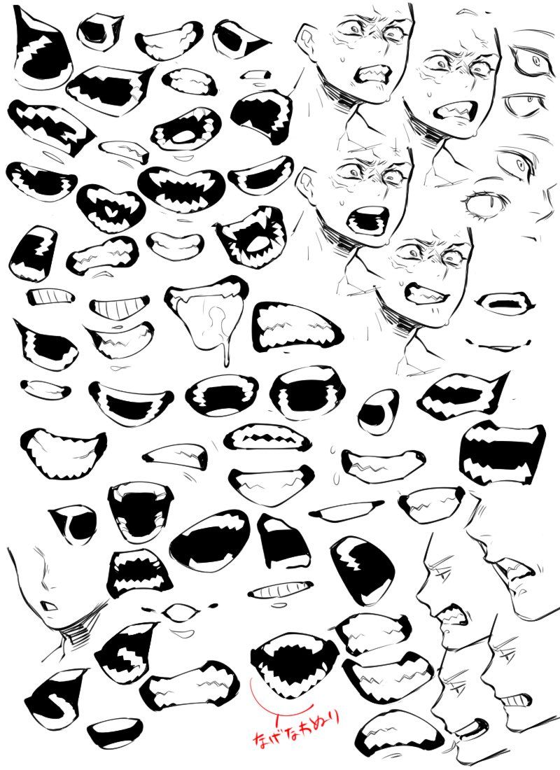 800x1100 Anime Manga Mouths Teeth And Facial Expressions Clcx6kjuoaebbqu