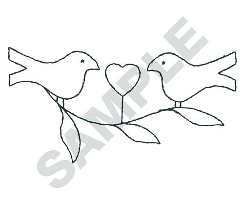 500x417 Animals Embroidery Design Bird Outline From Great Notions Bird