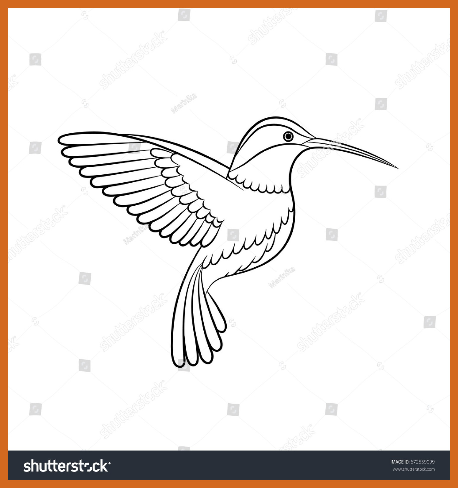 Hummingbird Drawing Outline at GetDrawings | Free download
