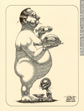 290x385 M986.283.13 American Thanksgiving And World Hunger Drawing