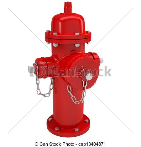 450x470 Red Fire Hydrant. Isolated Render On A White Background Stock