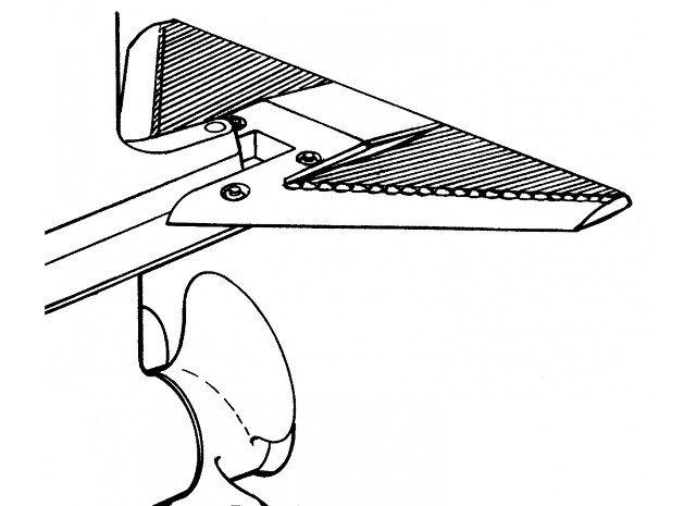 640x465 T H Marine Universal Outboard Inboard Hydro Tail Hydrofoil Black