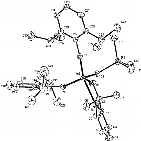 485x486 Ortep Drawing (50% Probability Atomic Displacement Ellipsoids)